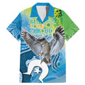 Vivid Kookaburra NAIDOC 2024 Family Matching Mermaid Dress and Hawaiian Shirt Aboriginal Art Style