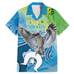 Vivid Kookaburra NAIDOC 2024 Family Matching Mermaid Dress and Hawaiian Shirt Aboriginal Art Style