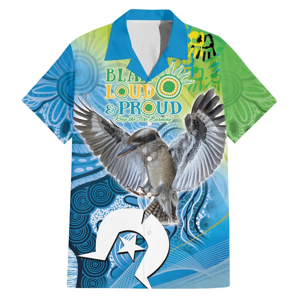 Vivid Kookaburra NAIDOC 2024 Family Matching Mermaid Dress and Hawaiian Shirt Aboriginal Art Style