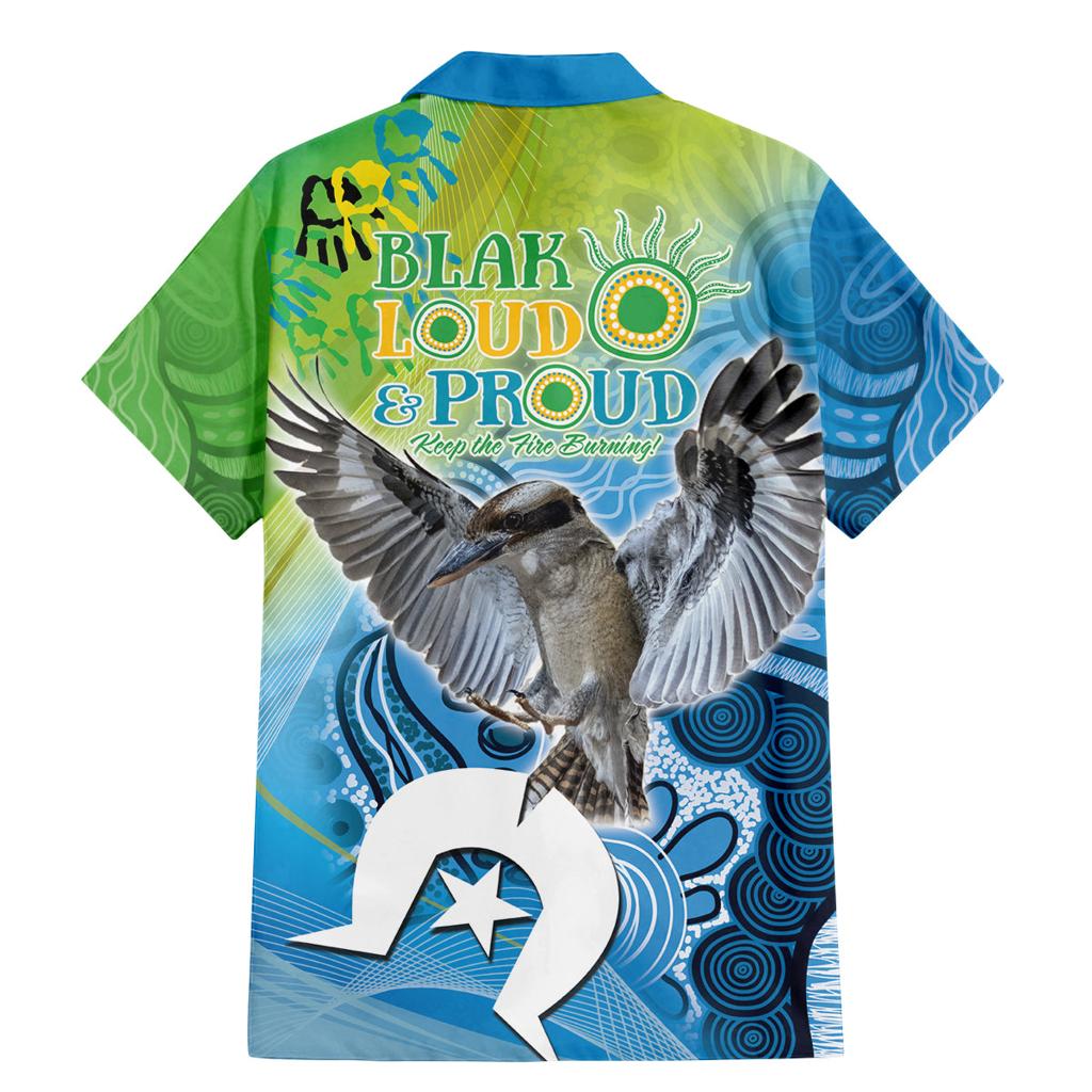 Vivid Kookaburra NAIDOC 2024 Family Matching Mermaid Dress and Hawaiian Shirt Aboriginal Art Style