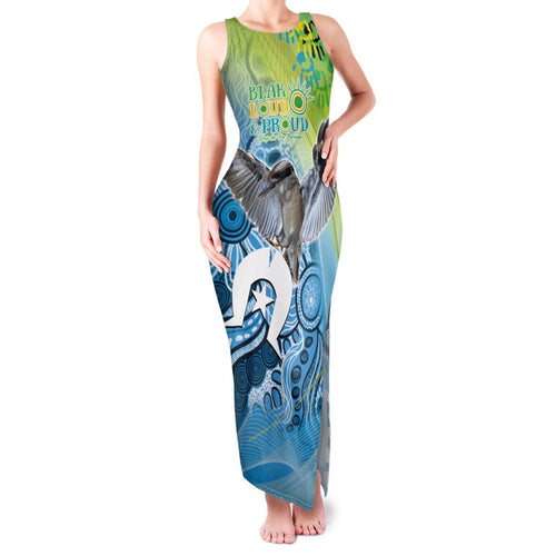 Vivid Kookaburra NAIDOC 2024 Family Matching Tank Maxi Dress and Hawaiian Shirt Aboriginal Art Style