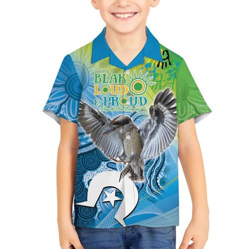 Vivid Kookaburra NAIDOC 2024 Family Matching Tank Maxi Dress and Hawaiian Shirt Aboriginal Art Style