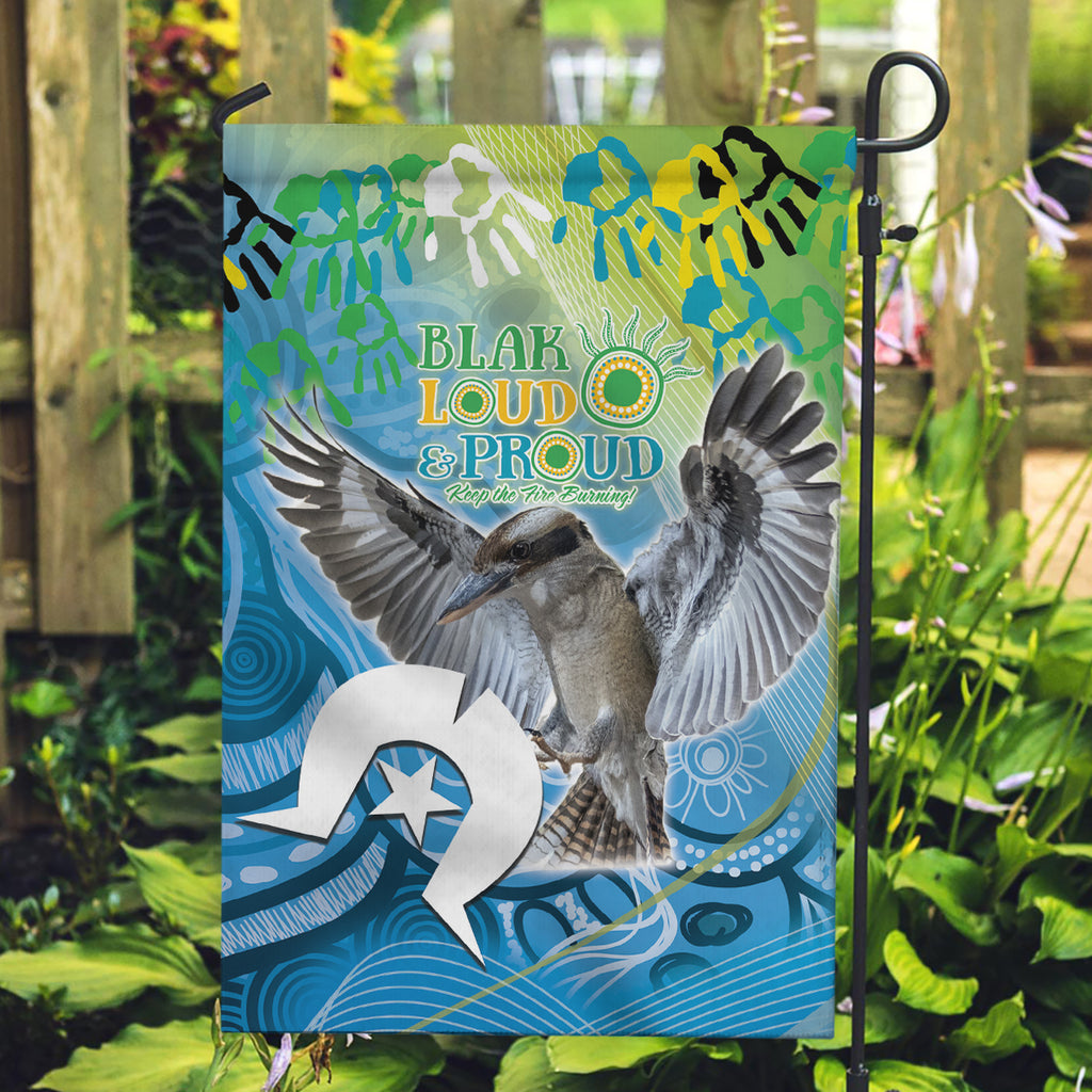 Vivid Kookaburra NAIDOC 2024 Garden Flag Aboriginal Art Style