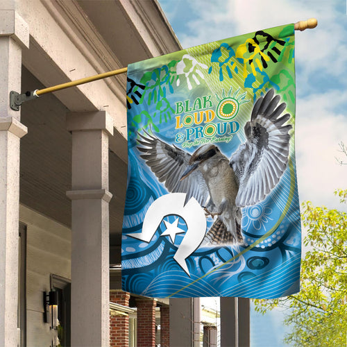 Vivid Kookaburra NAIDOC 2024 Garden Flag Aboriginal Art Style