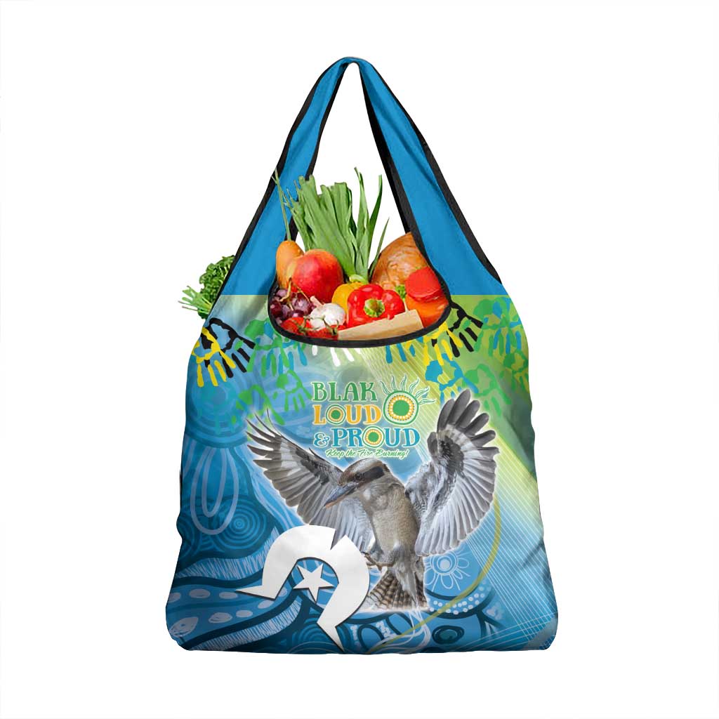 Vivid Kookaburra NAIDOC 2024 Grocery Bag Aboriginal Art Style
