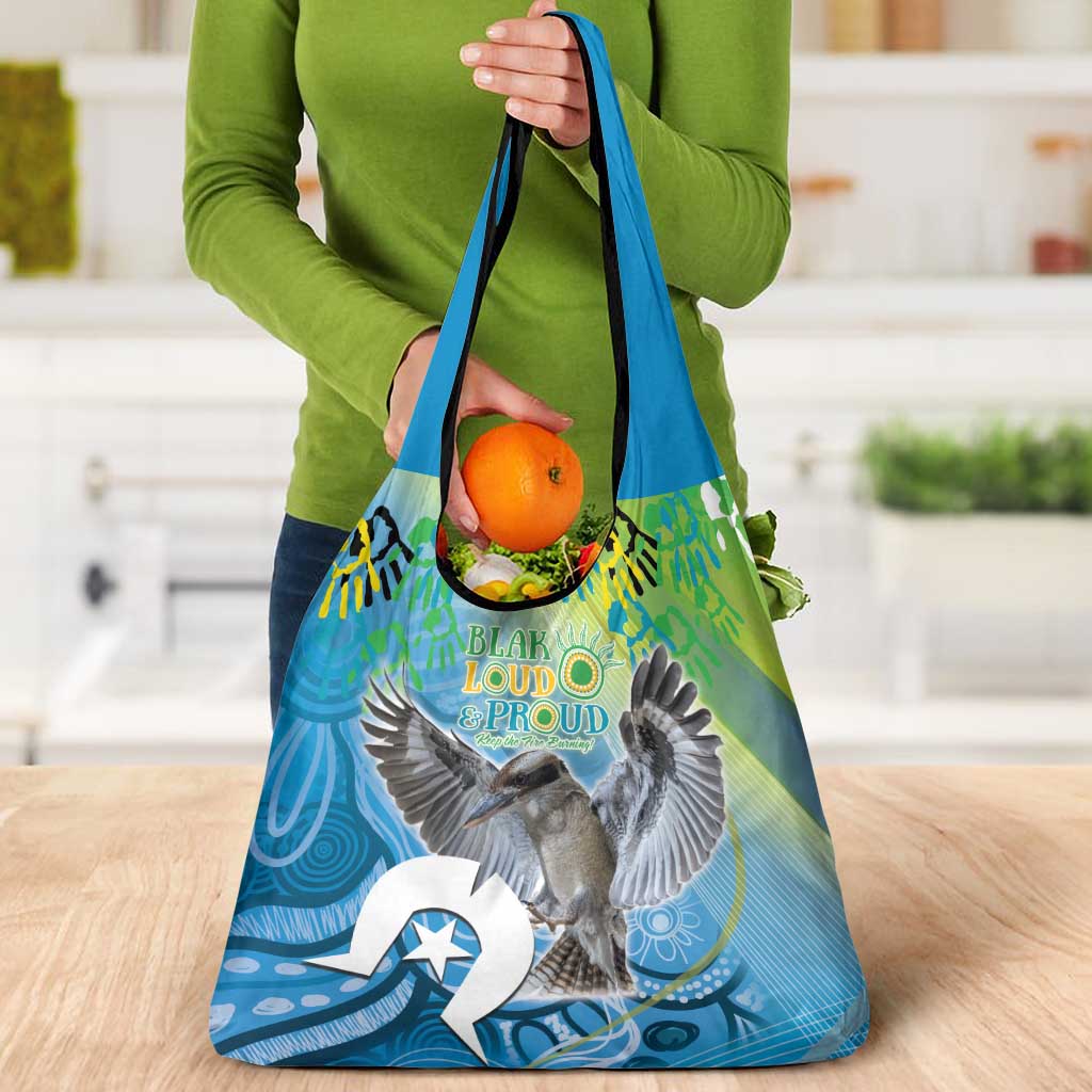 Vivid Kookaburra NAIDOC 2024 Grocery Bag Aboriginal Art Style