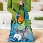 Vivid Kookaburra NAIDOC 2024 Grocery Bag Aboriginal Art Style