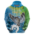 Vivid Kookaburra NAIDOC 2024 Hoodie Aboriginal Art Style