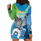 Vivid Kookaburra NAIDOC 2024 Hoodie Dress Aboriginal Art Style
