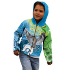 Vivid Kookaburra NAIDOC 2024 Kid Hoodie Aboriginal Art Style