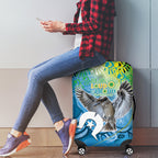 Vivid Kookaburra NAIDOC 2024 Luggage Cover Aboriginal Art Style
