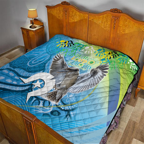 Vivid Kookaburra NAIDOC 2024 Quilt Aboriginal Art Style