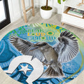 Vivid Kookaburra NAIDOC 2024 Round Carpet Aboriginal Art Style