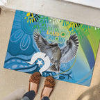 Vivid Kookaburra NAIDOC 2024 Rubber Doormat Aboriginal Art Style