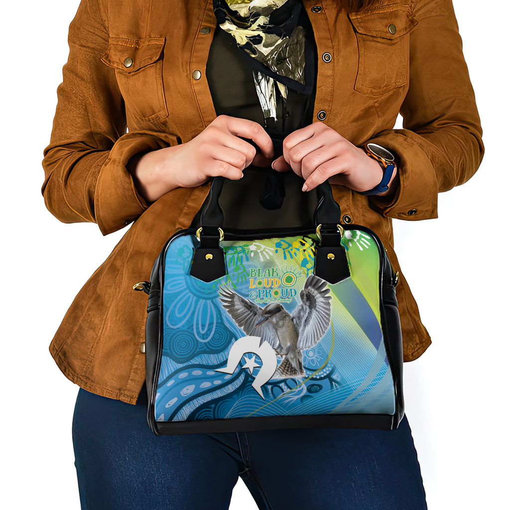 Vivid Kookaburra NAIDOC 2024 Shoulder Handbag Aboriginal Art Style