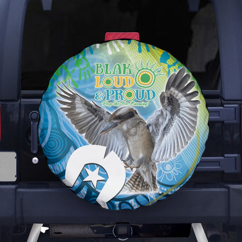 Vivid Kookaburra NAIDOC 2024 Spare Tire Cover Aboriginal Art Style