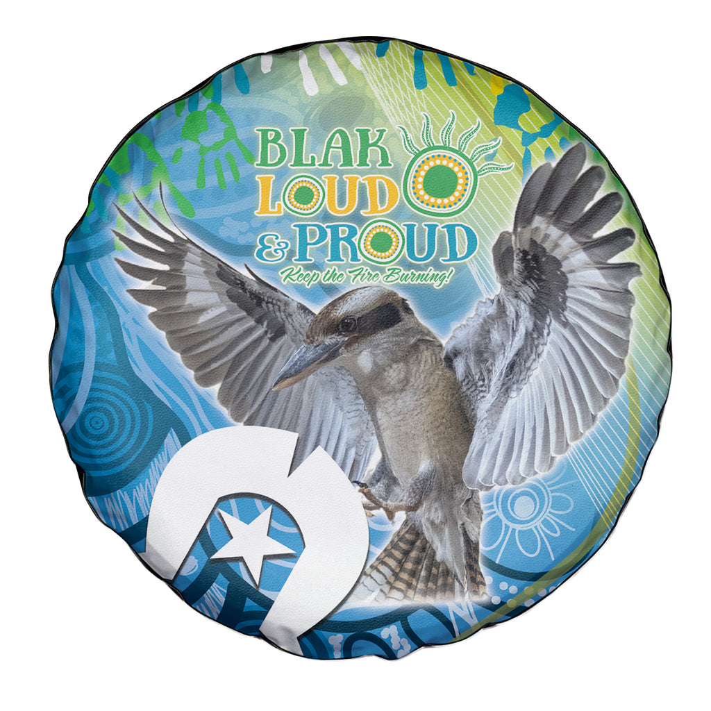 Vivid Kookaburra NAIDOC 2024 Spare Tire Cover Aboriginal Art Style