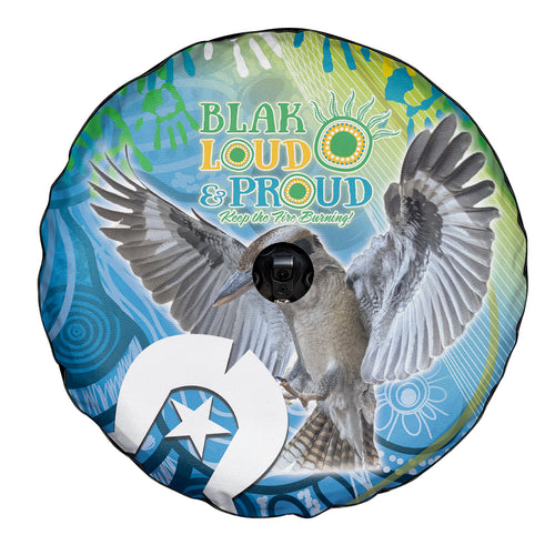 Vivid Kookaburra NAIDOC 2024 Spare Tire Cover Aboriginal Art Style