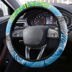 Vivid Kookaburra NAIDOC 2024 Steering Wheel Cover Aboriginal Art Style