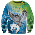 Vivid Kookaburra NAIDOC 2024 Sweatshirt Aboriginal Art Style