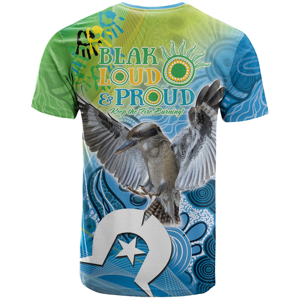 Vivid Kookaburra NAIDOC 2024 T Shirt Aboriginal Art Style