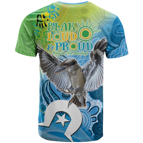 Vivid Kookaburra NAIDOC 2024 T Shirt Aboriginal Art Style
