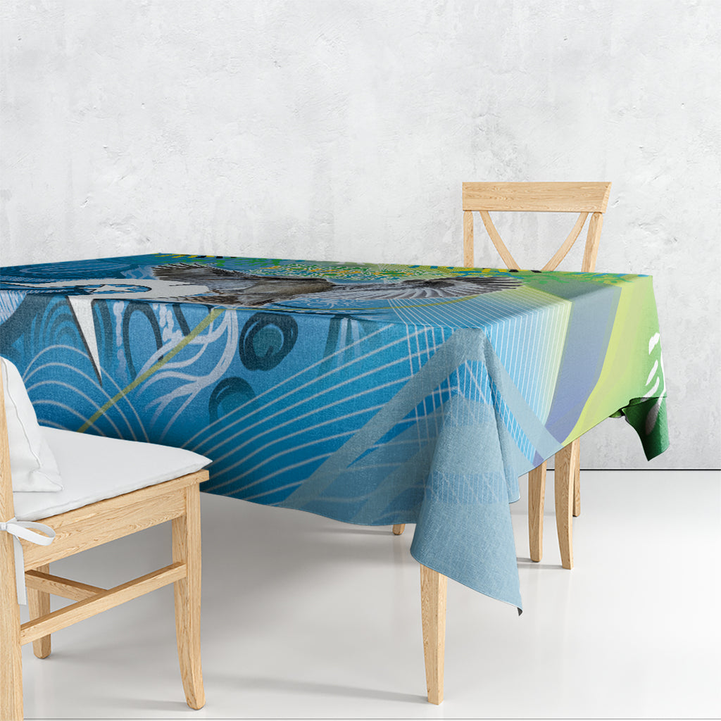 Vivid Kookaburra NAIDOC 2024 Tablecloth Aboriginal Art Style