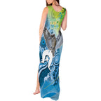 Vivid Kookaburra NAIDOC 2024 Tank Maxi Dress Aboriginal Art Style