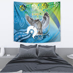 Vivid Kookaburra NAIDOC 2024 Tapestry Aboriginal Art Style