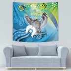Vivid Kookaburra NAIDOC 2024 Tapestry Aboriginal Art Style
