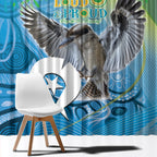 Vivid Kookaburra NAIDOC 2024 Window Curtain Aboriginal Art Style