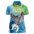 Vivid Kookaburra NAIDOC 2024 Women Polo Shirt Aboriginal Art Style