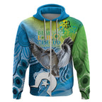 Vivid Kookaburra NAIDOC 2024 Zip Hoodie Aboriginal Art Style