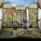 Aboriginal Koala Art Painting With Gum Blossom Back Car Seat Cover