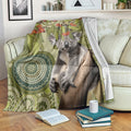 Aboriginal Koala Art Painting With Gum Blossom Blanket