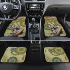 Aboriginal Koala Art Painting With Gum Blossom Car Mats
