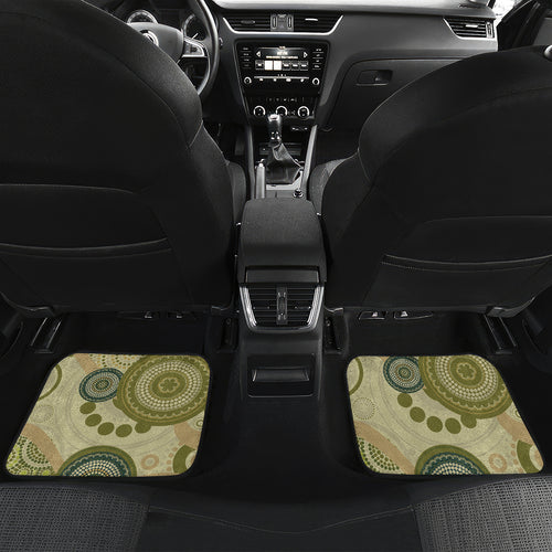 Aboriginal Koala Art Painting With Gum Blossom Car Mats