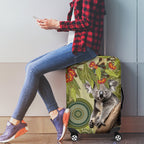 Aboriginal Koala Art Painting With Gum Blossom Luggage Cover