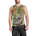 Aboriginal Koala Art Painting With Gum Blossom Men Tank Top