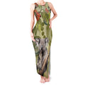 Aboriginal Koala Art Painting With Gum Blossom Tank Maxi Dress