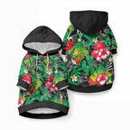 Panthers Rugby Pet Hoodie Fashion Tropical Jungle Flowers