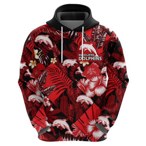 dolphins-rugby-hoodie-fashion-tropical-jungle-flowers
