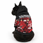 Dolphins Rugby Pet Hoodie Fashion Tropical Jungle Flowers