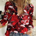 Dolphins Rugby Women Casual Shirt Fashion Tropical Jungle Flowers LT9