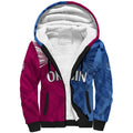(Custom Text And Number) Blues and Maroons Rugby Sherpa Hoodie State of Origin NSW Combine QLD Sporty Style 2023 LT9