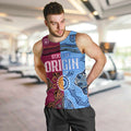 (Custom Text And Number) Blues and Maroons Rugby Men Tank Top State of Origin NSW Combine Queensland Aboriginal 2023 LT9