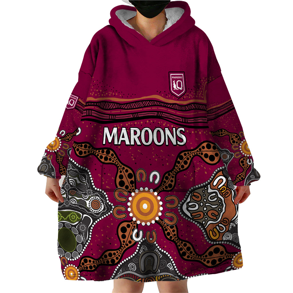 qld-maroons-rugby-wearable-blanket-hoodie-queensland-aboriginal-origin