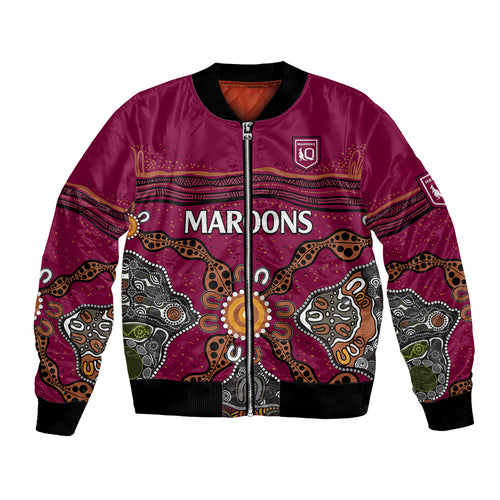custom-text-and-number-qld-maroons-rugby-bomber-jacket-queensland-aboriginal-origin
