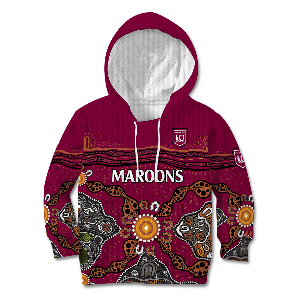 custom-text-and-number-qld-maroons-rugby-kid-hoodie-queensland-aboriginal-origin