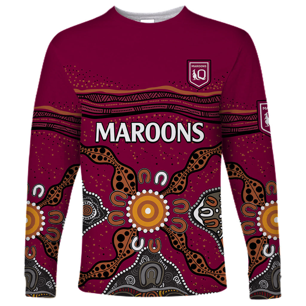 custom-text-and-number-qld-maroons-rugby-long-sleeve-shirt-queensland-aboriginal-origin